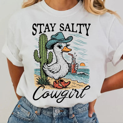 Stay Salty Cowgirl   - DTF Transfer