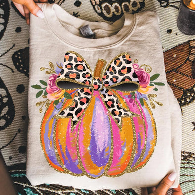 Glitter Pumpkin  - DTF Transfer