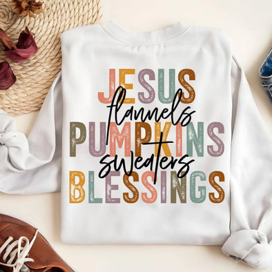 Jesus Pumpkins Blessings -  DTF