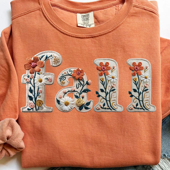Fall Faux Embroidery - DTF Transfer