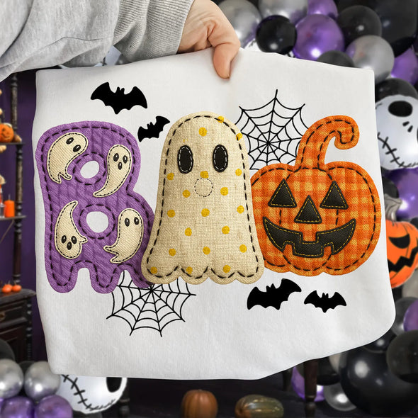 Boo Patchwork  - DTF Transfer