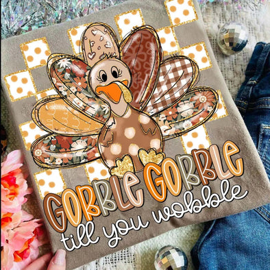 Thanksgiving Gobble Till You Wobble - DTF