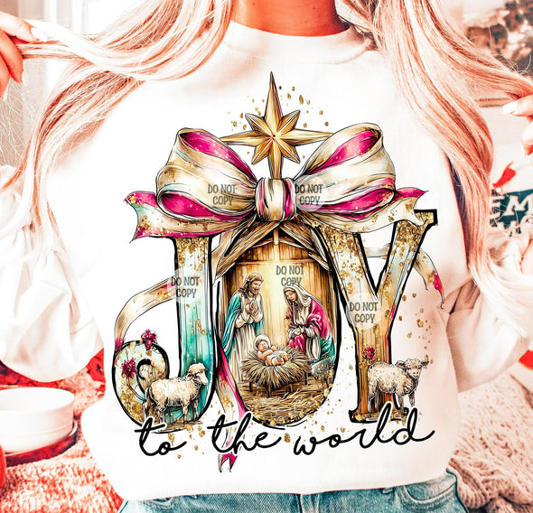 Joy to the World - DTF Transfer