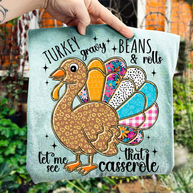 Turkey Gravy Beans And Rolls Let Me See That Casserole -  DTF