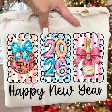 2026 Happy New Year - DTF Transfer