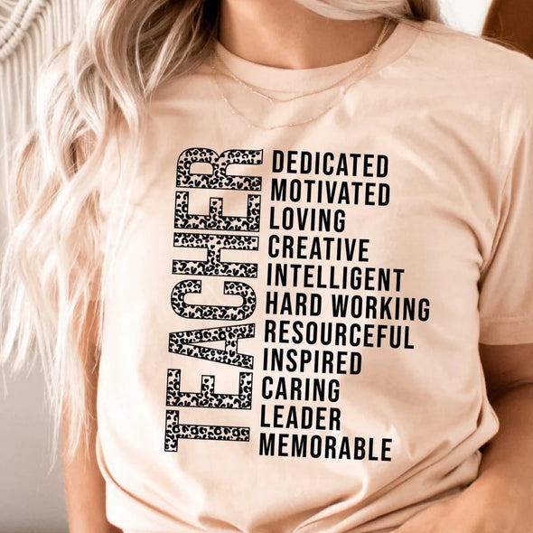 Teacher  -  Screen Print Transfer