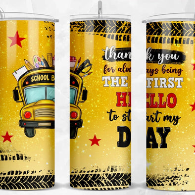 Bus Driver  - 20 oz Skinny Tumbler Sublimation Transfers