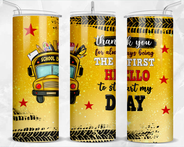 Bus Driver  - 20 oz Skinny Tumbler Sublimation Transfers