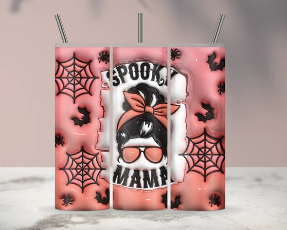 Spooky Mama 20oz Tumbler Wrap - Printed Vinyl