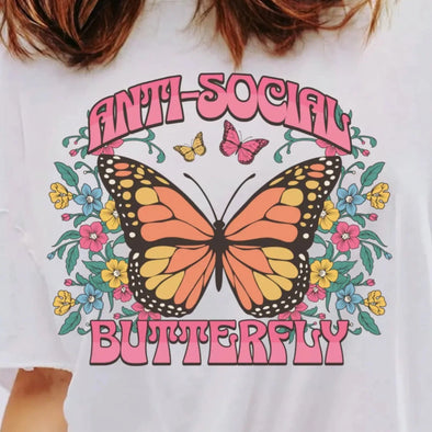 Anti-Social Butterfly - Sublimation Transfer
