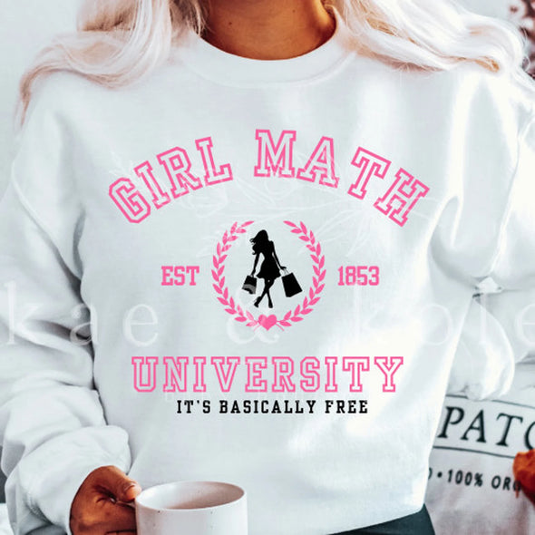 Girl Math University - DTF