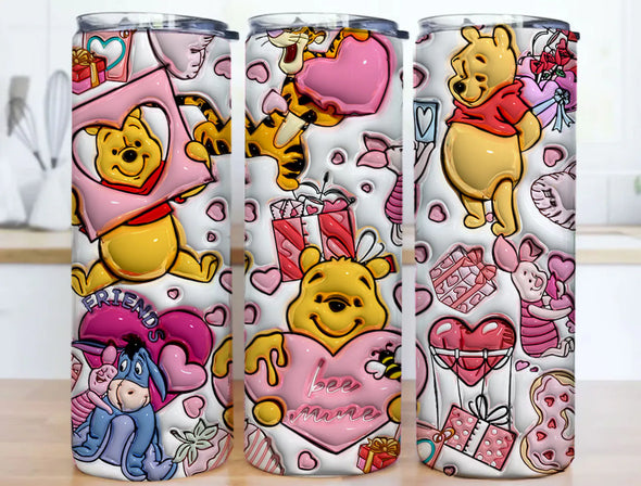 Bee Mine - 20 oz Skinny Tumbler Sublimation Transfers