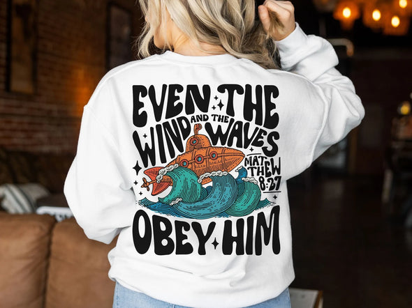Wind and Waves Obey Him   - DTF Transfer
