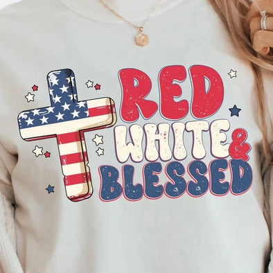 Red White and Blessed - DTF Transfer