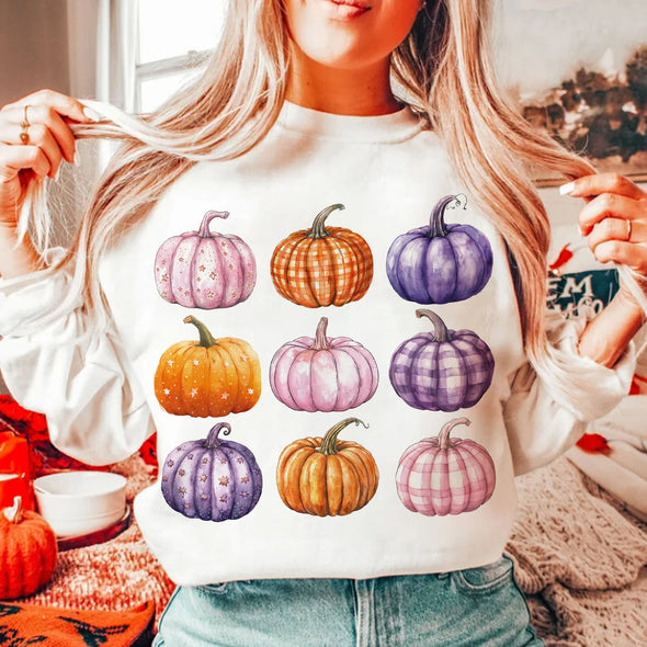 Purple Fall Pumpkins -  DTF