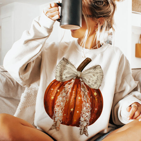 Pumpkin Coquette Bow -  DTF