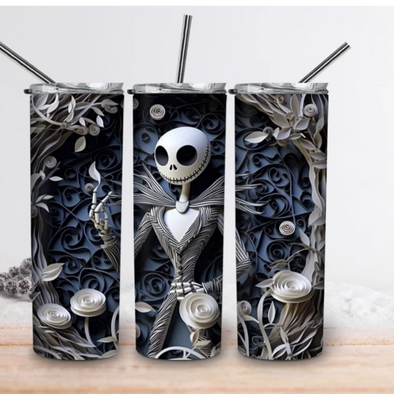 3D Movie  20 oz Skinny Tumbler Sublimation Transfers