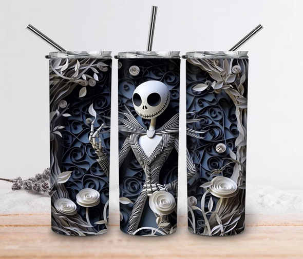 3D Movie  20 oz Skinny Tumbler Sublimation Transfers