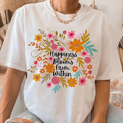 Happiness Blooms From Within  - DTF