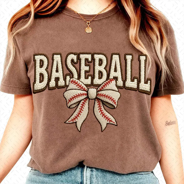 Faux Yarn Baseball - DTF Transfer