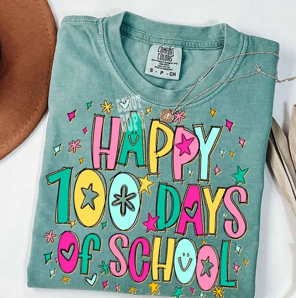 Happy 100 Days Of School - DTF Transfer