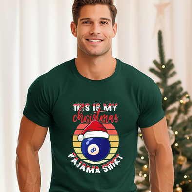 This Is My Christmas Eight Ball Pajama Shirt - DTF