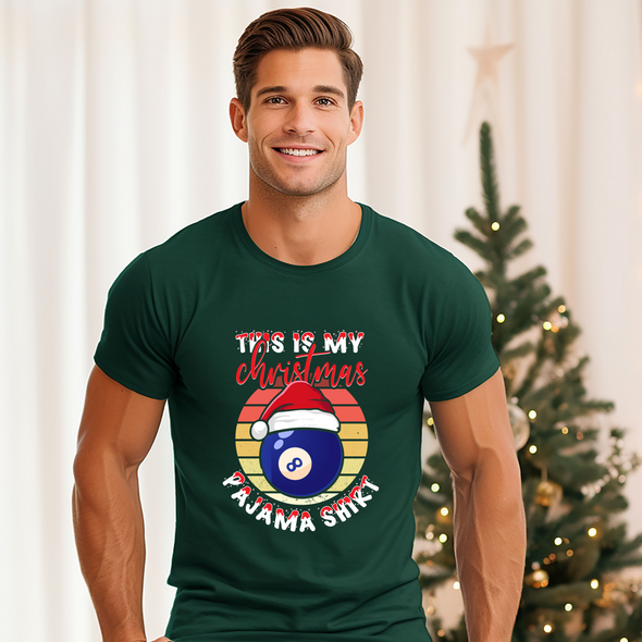 This Is My Christmas Eight Ball Pajama Shirt - DTF