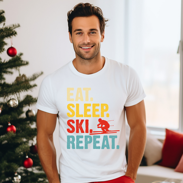 Eat, Sleep, Ski, Repeat - DTF