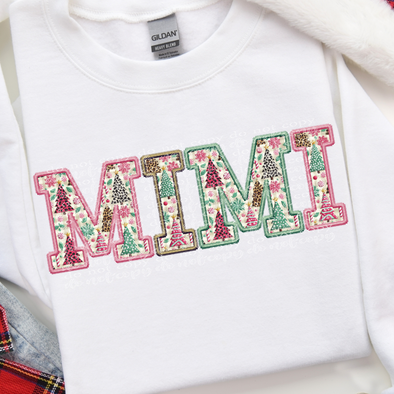 Mimi Christmas Fun Faux Embroidery - DTF