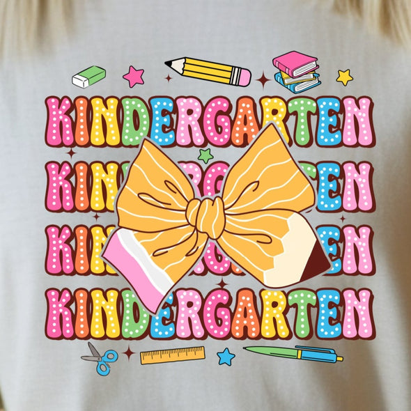 Kindergarten Rainbow Pencil - DTF