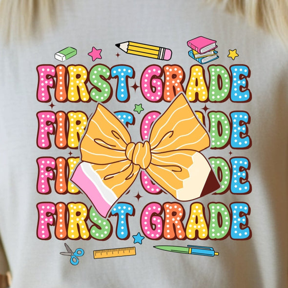 First Grade Rainbow Pencil - DTF