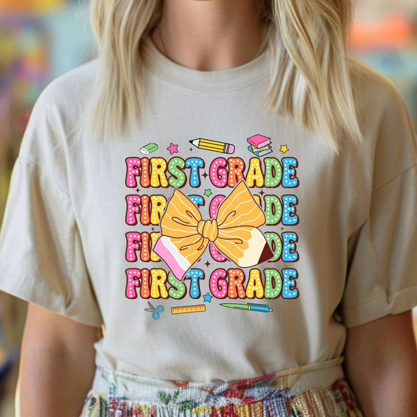 First Grade Rainbow Pencil - DTF