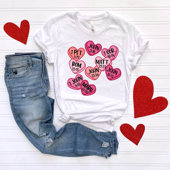 Bible Verse Valentine's Day Hearts - DTF