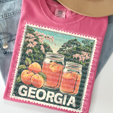 Vintage Georgia Stamp - DTF Transfer