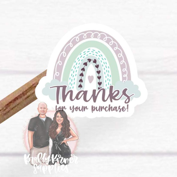 S29 Thank You Rainbow (25)  - Stickers