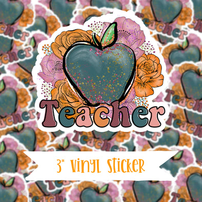V63 Teacher - Vinyl Sticker Decal