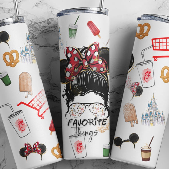 Favorite Things - 20oz Stainless Steel Skinny Tumbler (COMPLETED ITEM)