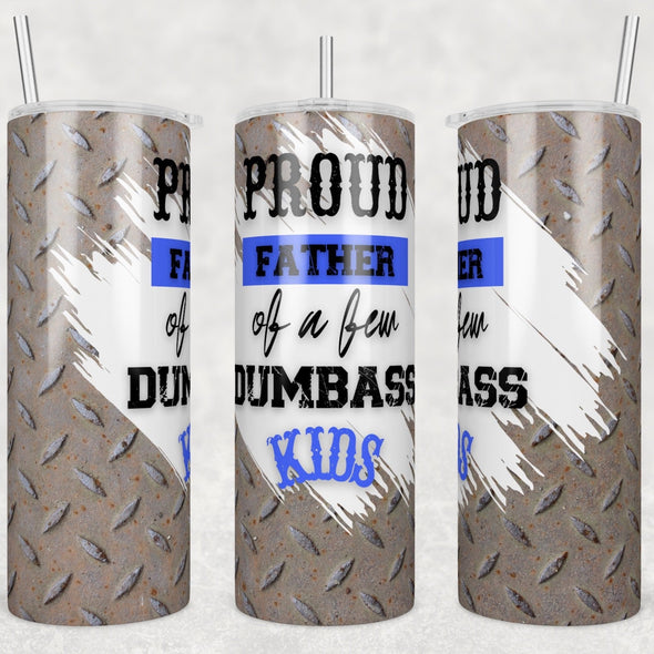 Proud Father - 20 oz Skinny Tumbler Sublimation Transfers