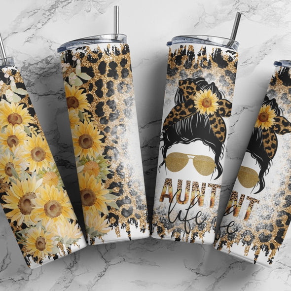 Aunt Life - 20oz Stainless Steel Skinny Tumbler (COMPLETED ITEM)