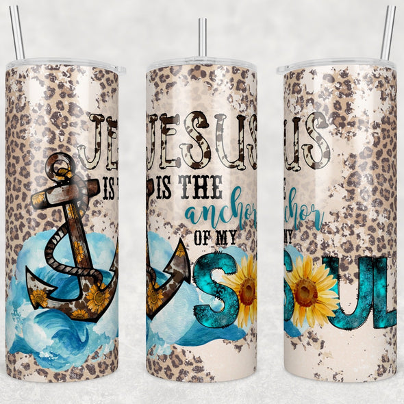 Jesus is the Anchor - 20oz Stainless Steel Skinny Tumbler (COMPLETED ITEM)