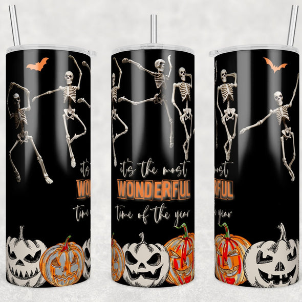Most Wonderful Time of the Year - 20 oz Skinny Tumbler Sublimation Transfers