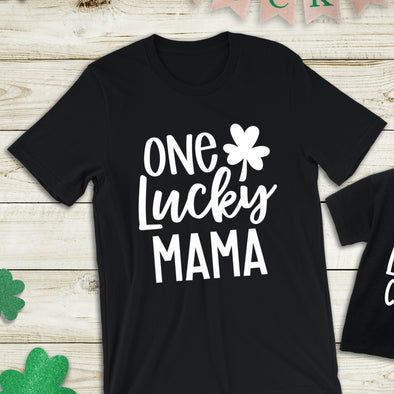 I4 One Lucky Mama -  Screen Print Transfer