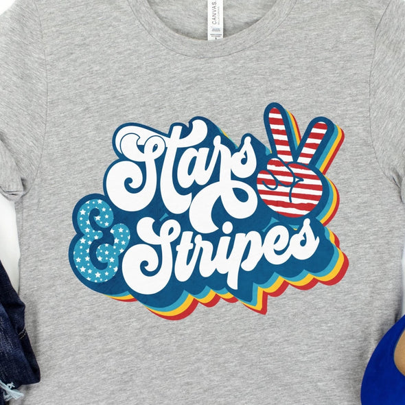 Stars & Stripes Bella Canvas T-Shirt
