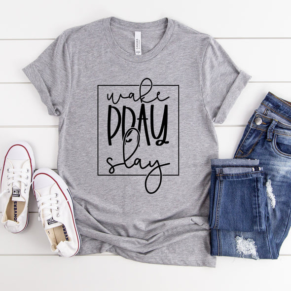 Wake Pray Slay - Screen Print Transfer DISCONTINUING