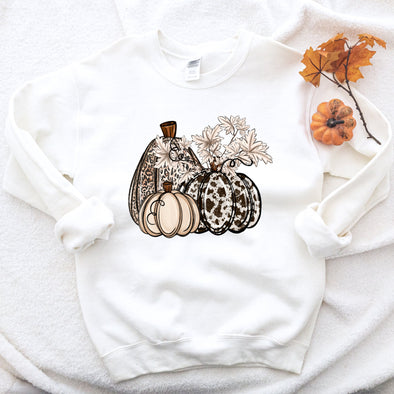 Three Pumpkins - Completed Gildan Sweatshirt - SALE PRICING CLOSES 9/25