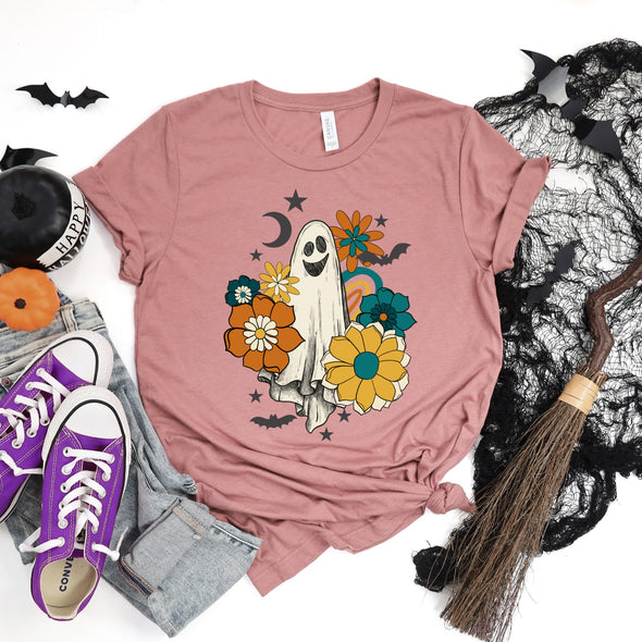 Retro Ghost - Completed Bella Canvas Tee - SHIRT OF THE WEEK CLOSING 9/25