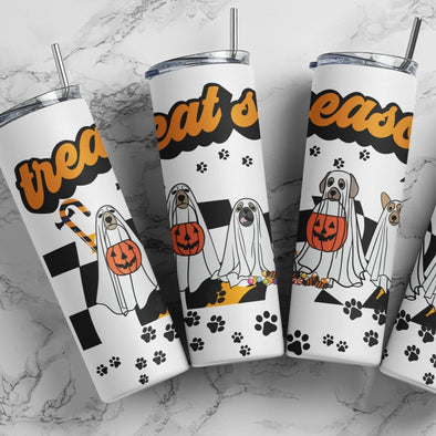 Treat Season - 20 oz Skinny Tumbler Sublimation Transfers