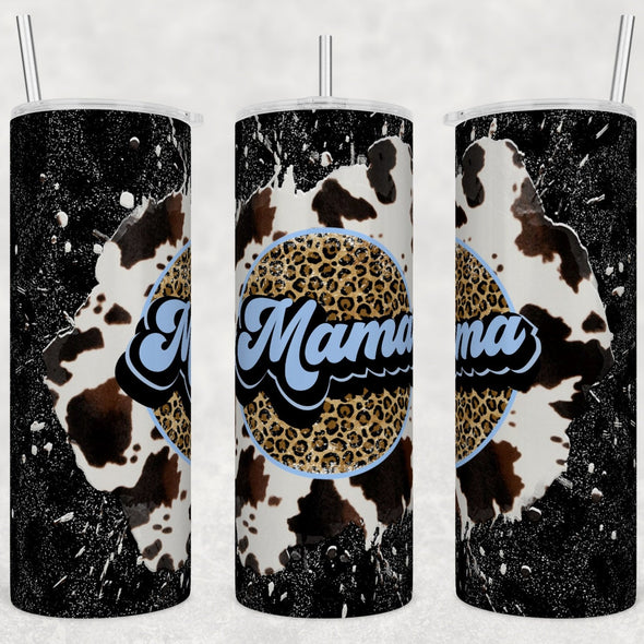 Mama Cheetah Cowhide- 20 oz Skinny Tumbler Sublimation Transfers