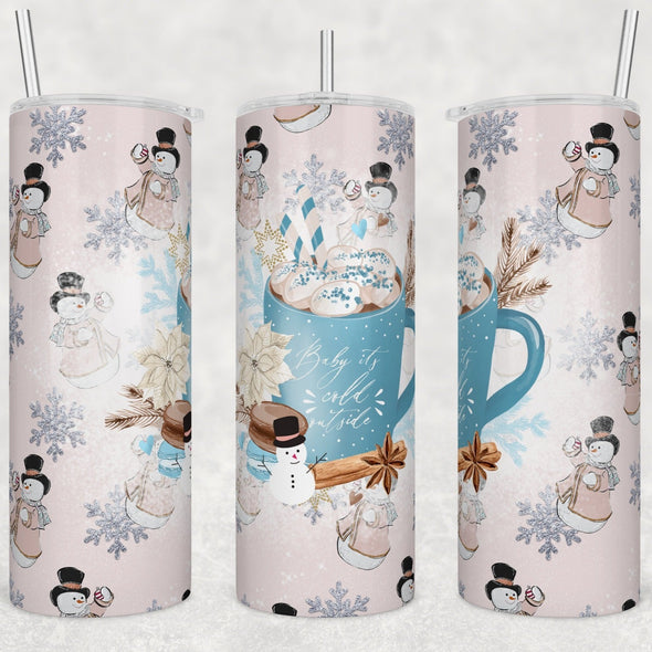 Baby It's Cold Outside - 20 oz Skinny Tumbler Sublimation Transfers