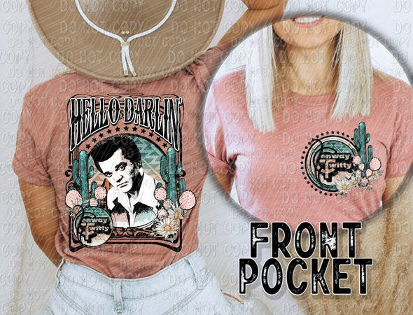 Hello Darlin' POCKET DESIGN - DTF Transfer